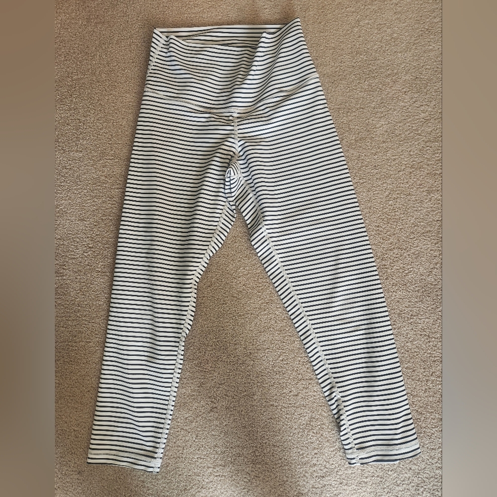Striped Black and White Leggings